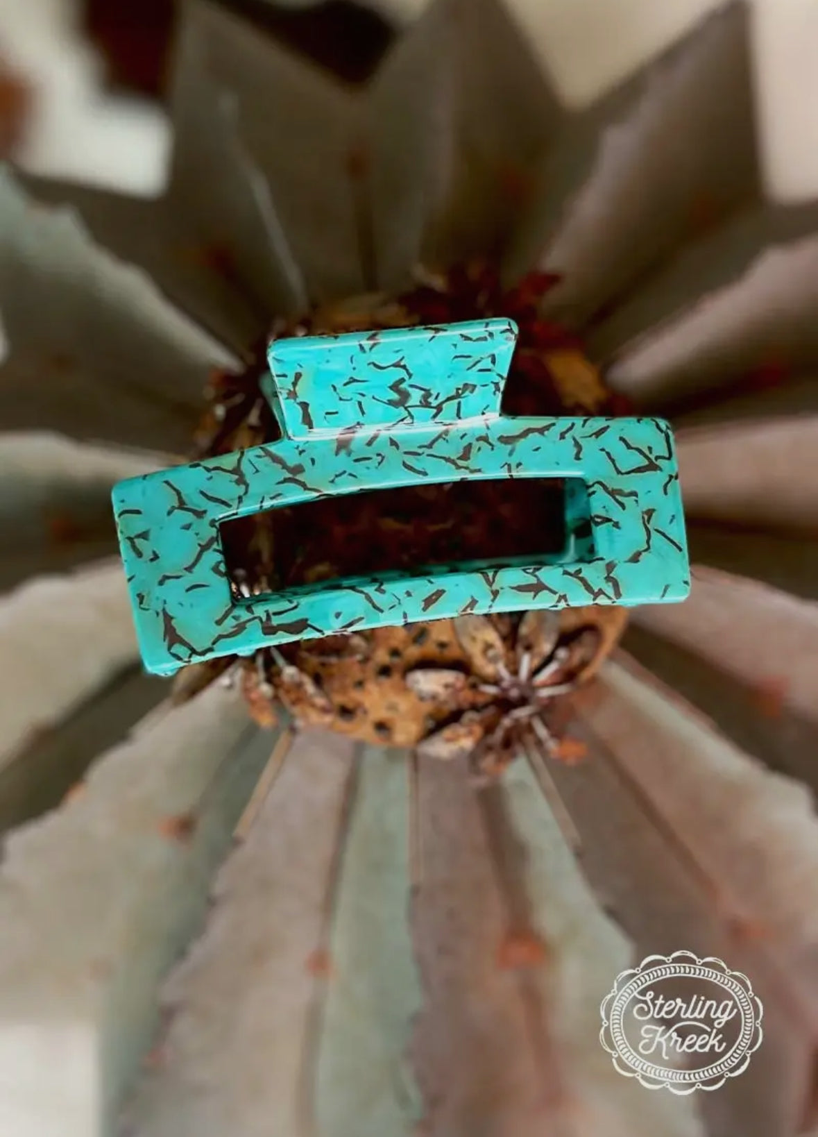 Turquoise Claw Clip