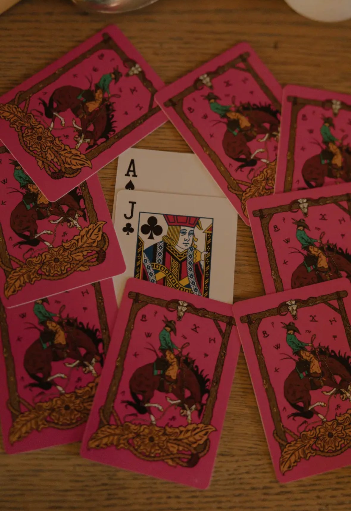 Pink Outlaw Playing Cards