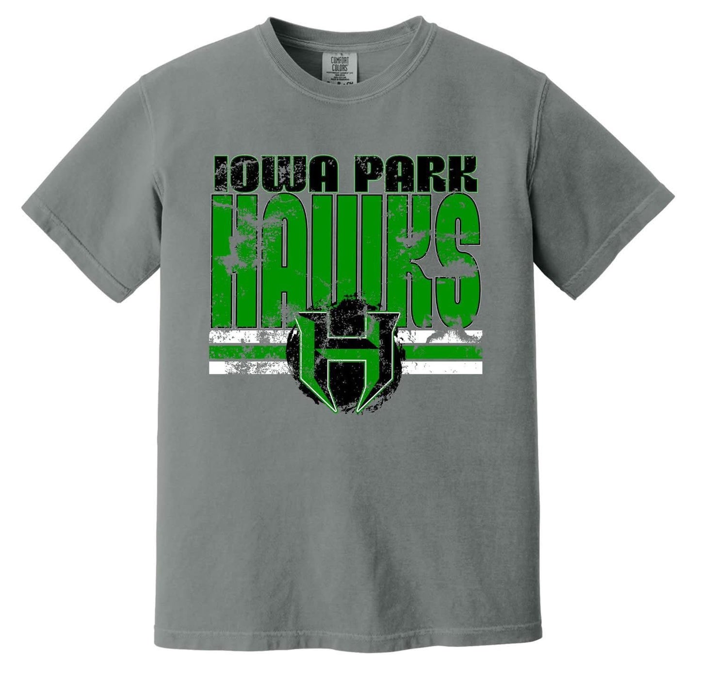 Iowa Park Hawks Distressed Tee