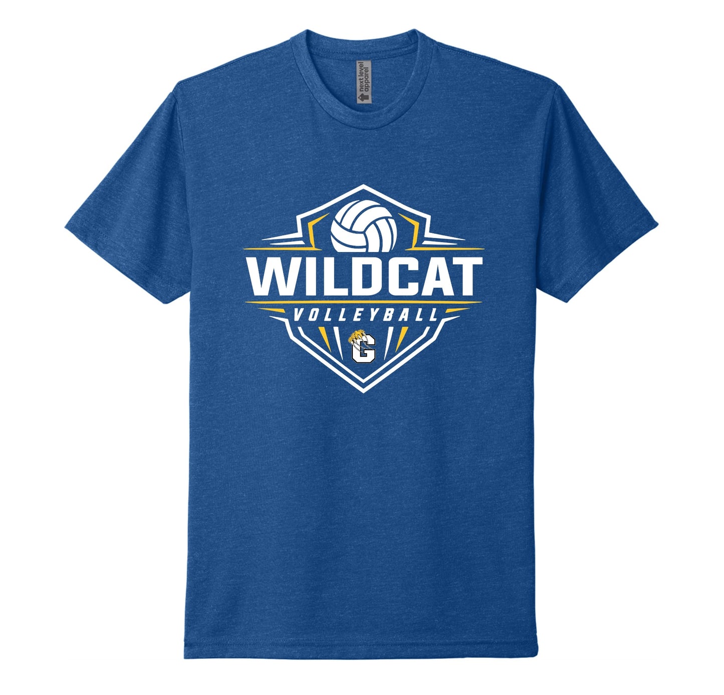 GHS- Wildcat Volleyball Blue Tee
