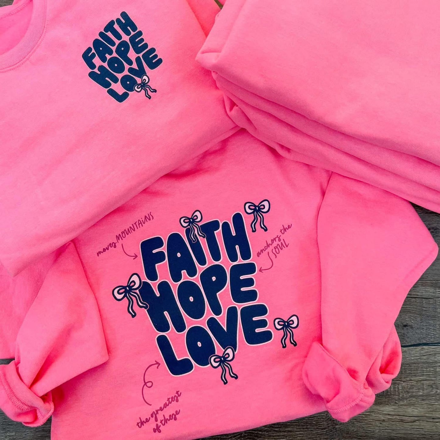 Faith Hope Love Crew Sweatshirt