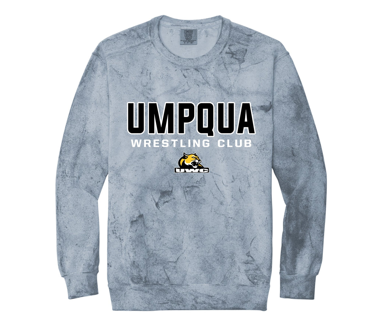Umpqua Wrestling Club CC Blue Colorblast Sweatshirt