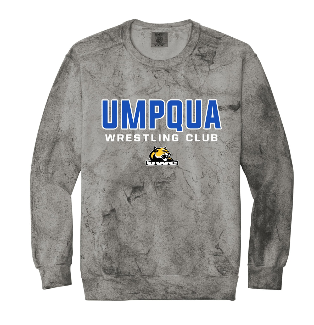 Umpqua Wrestling Club CC Gray Colorblast Sweatshirt