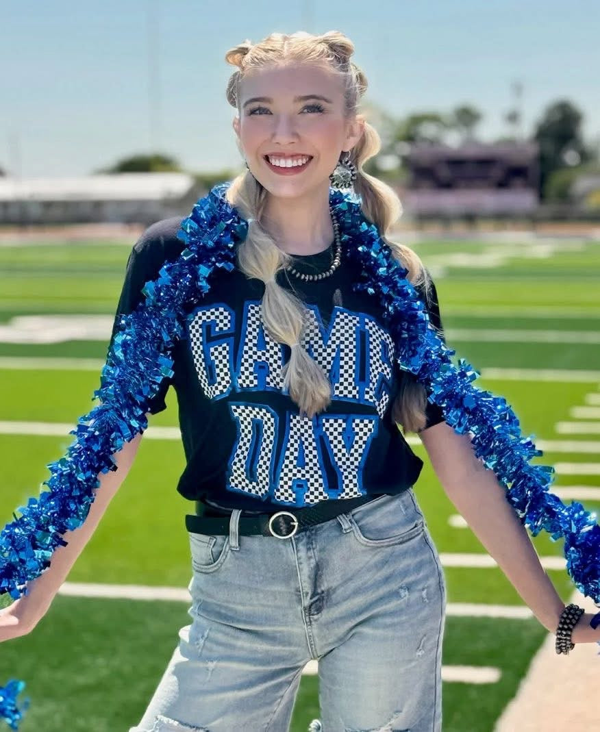 Game Day Royal Blue Metallic Puff