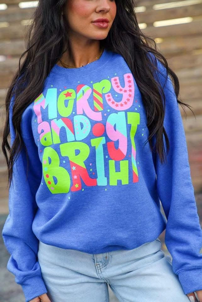 Merry & Bright Crew Sweatshirt