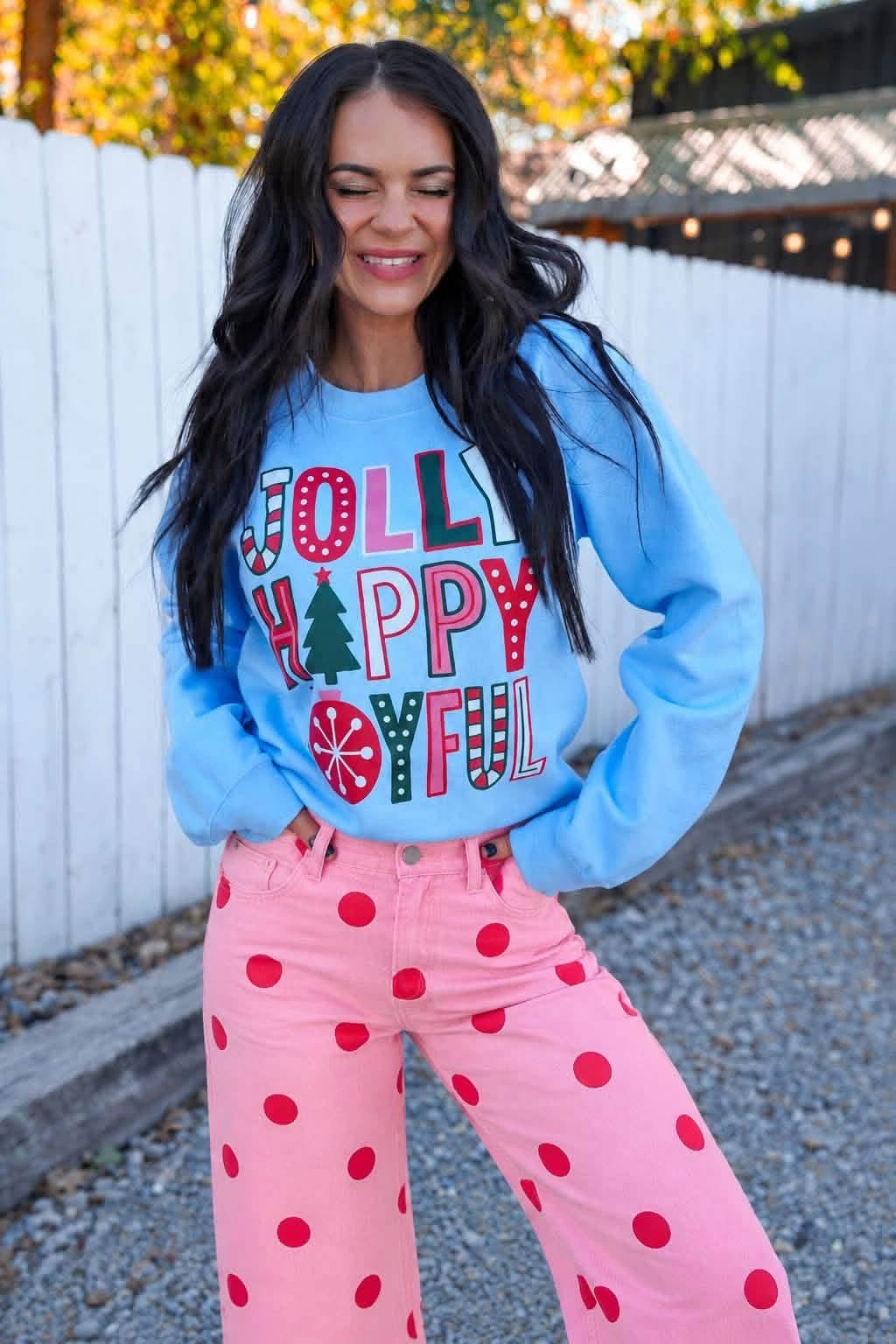 Jolly Happy Joyful Crew Sweatshirt