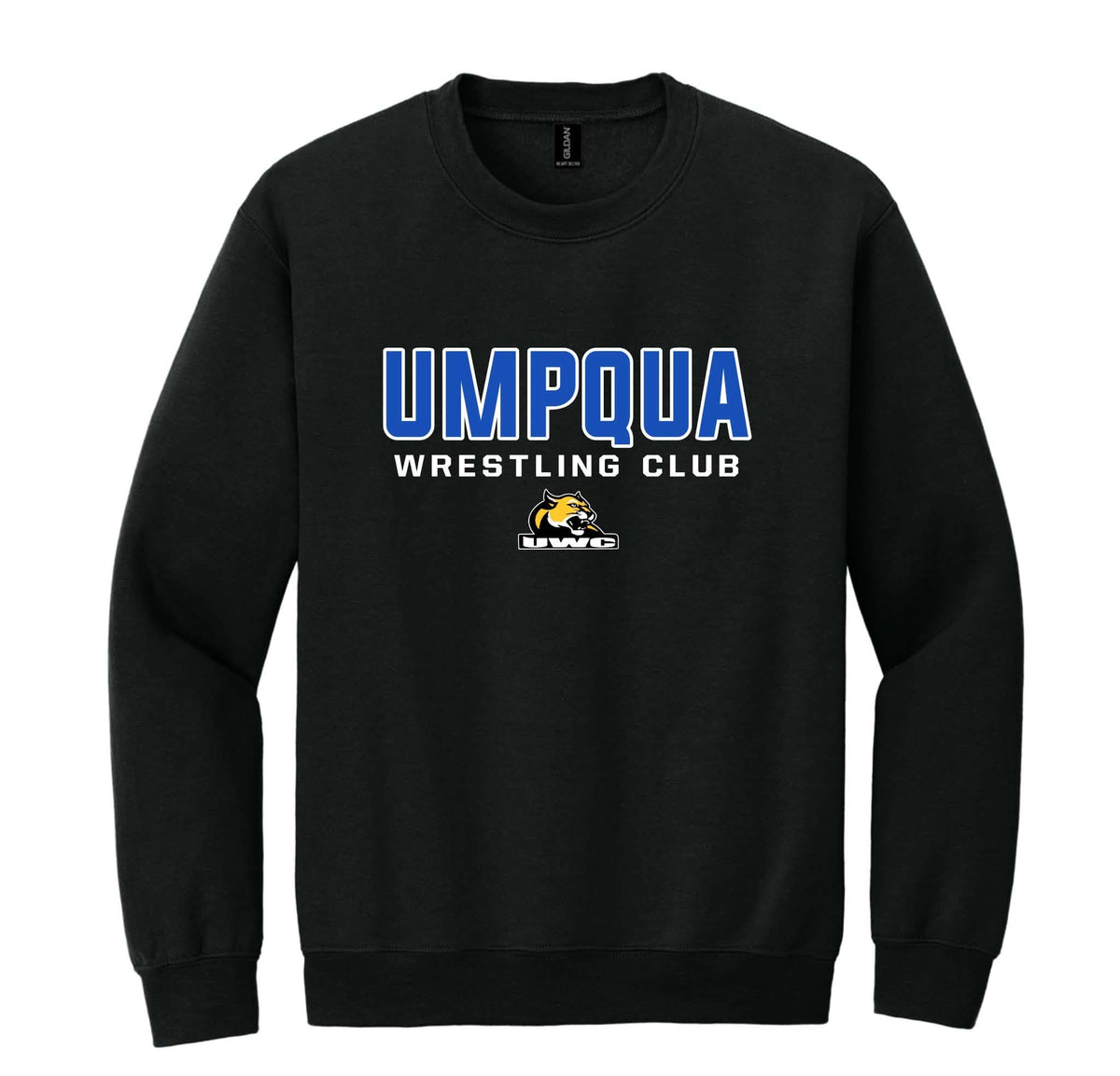 Umpqua Wrestling Club Black Crew Sweatshirt