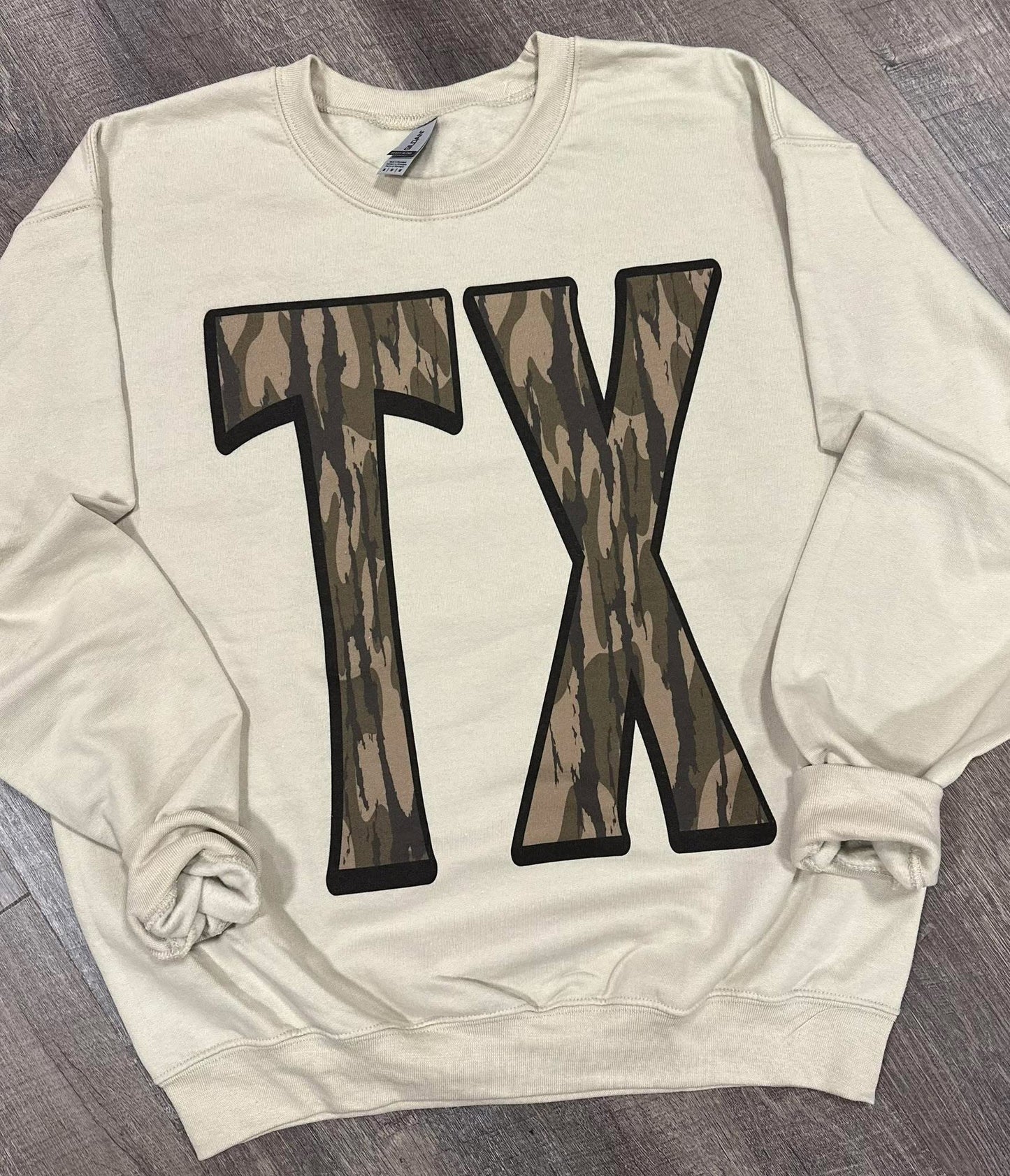 TX Camo Crew Sweatshirt