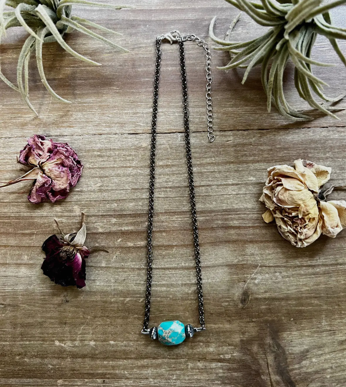 Turquoise Verasite Necklace