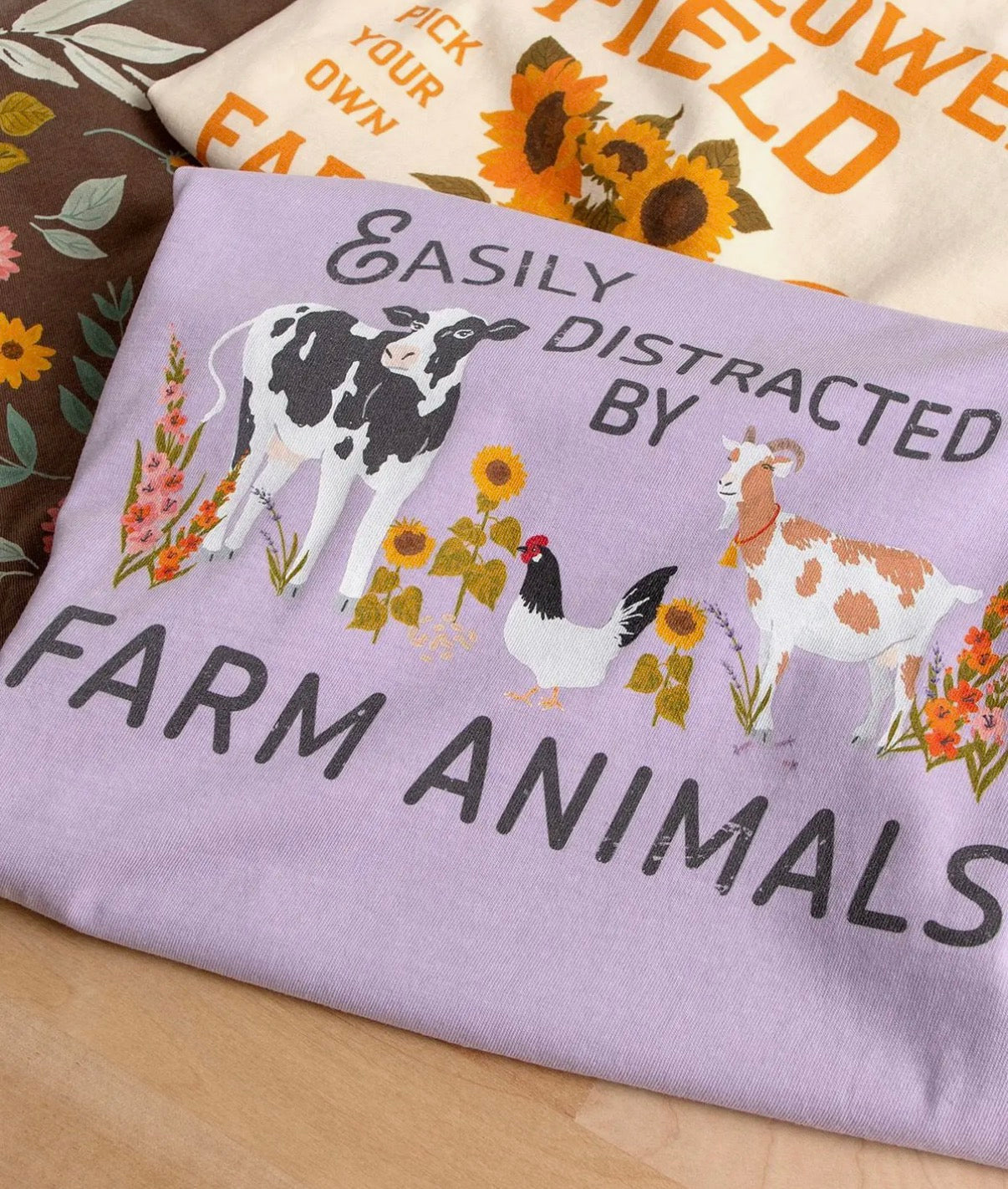 Easily Distracted By Farm Animals Tee