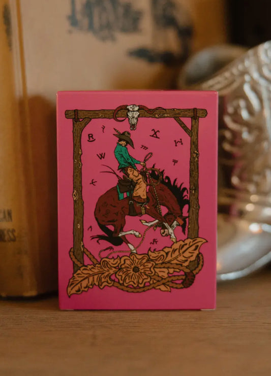 Pink Outlaw Playing Cards