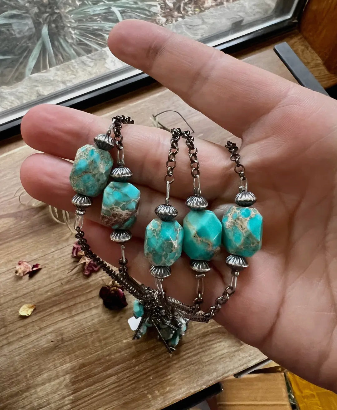 Turquoise Verasite Necklace