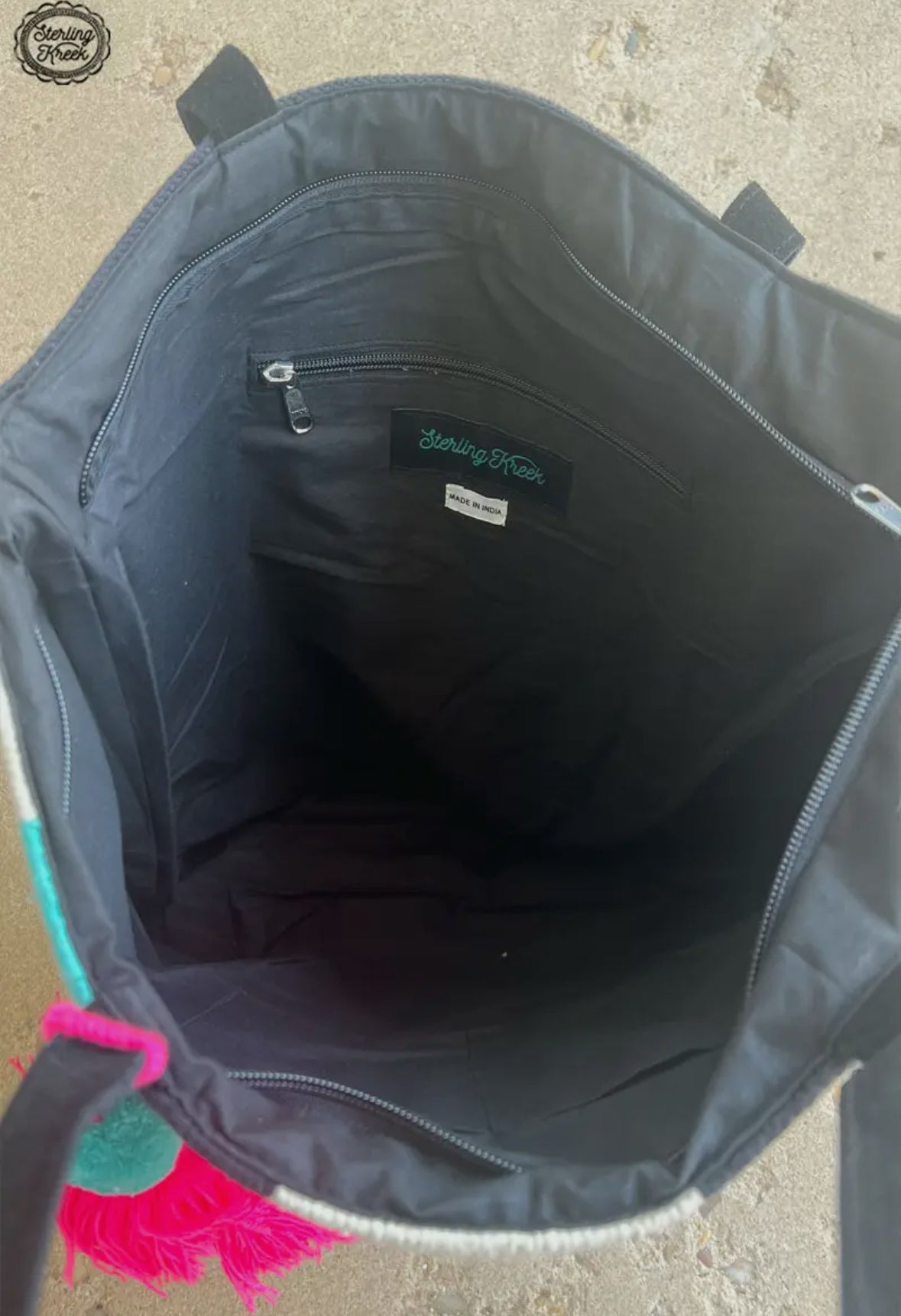 Pink & Teal Aztec Tote