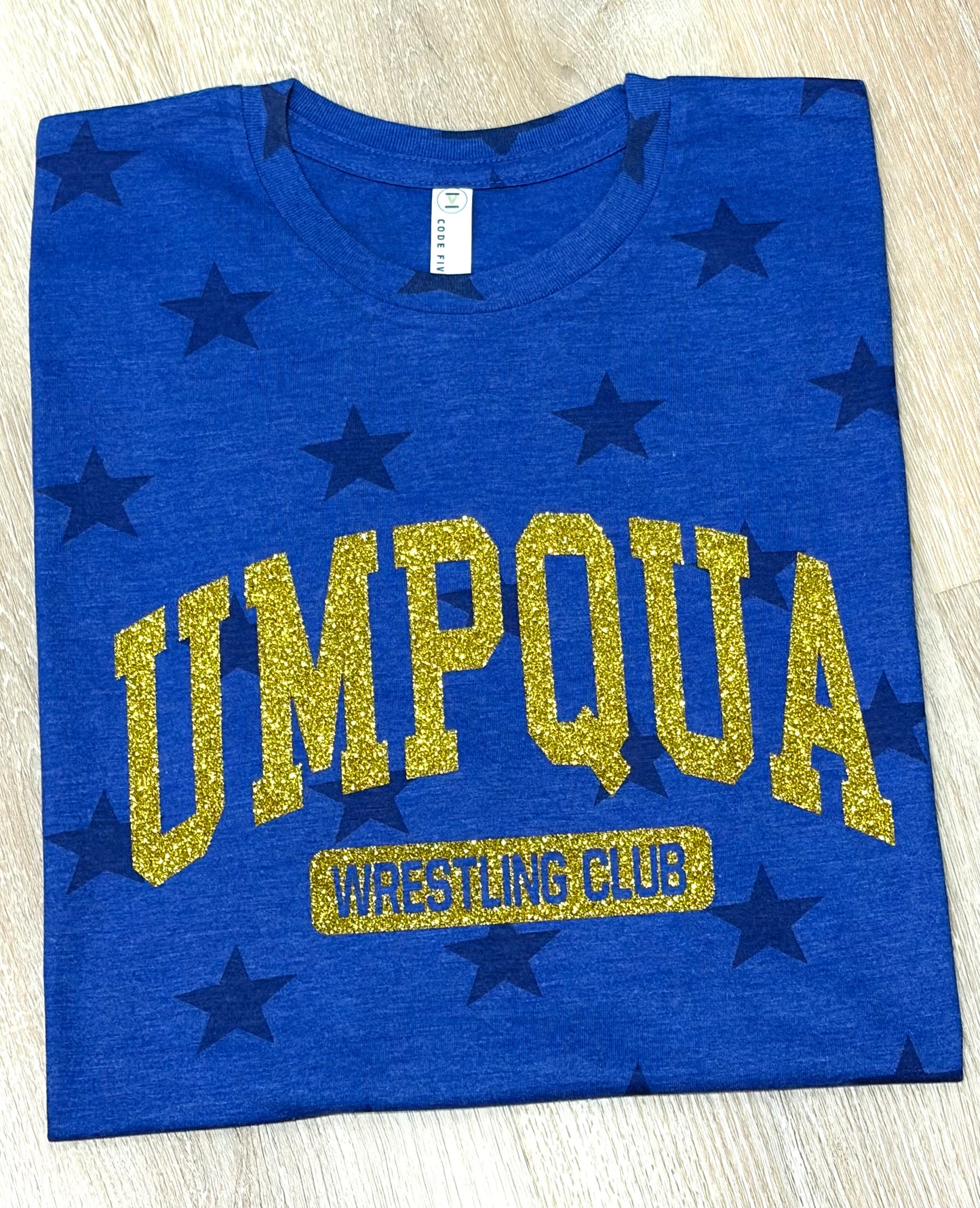 Umpqua Wrestling Club Star Glitter Tee