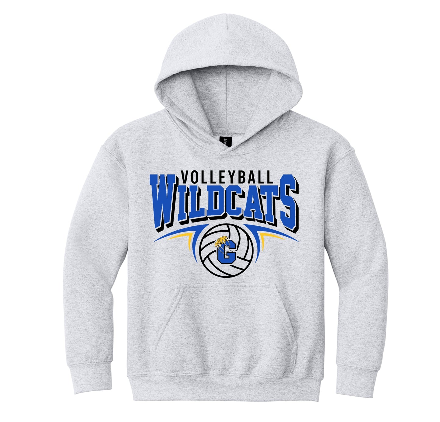 GMS - Wildcats Volleyball Ash Hoodie