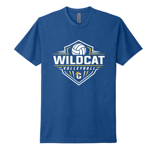 GHS- Wildcat Volleyball Blue Tee