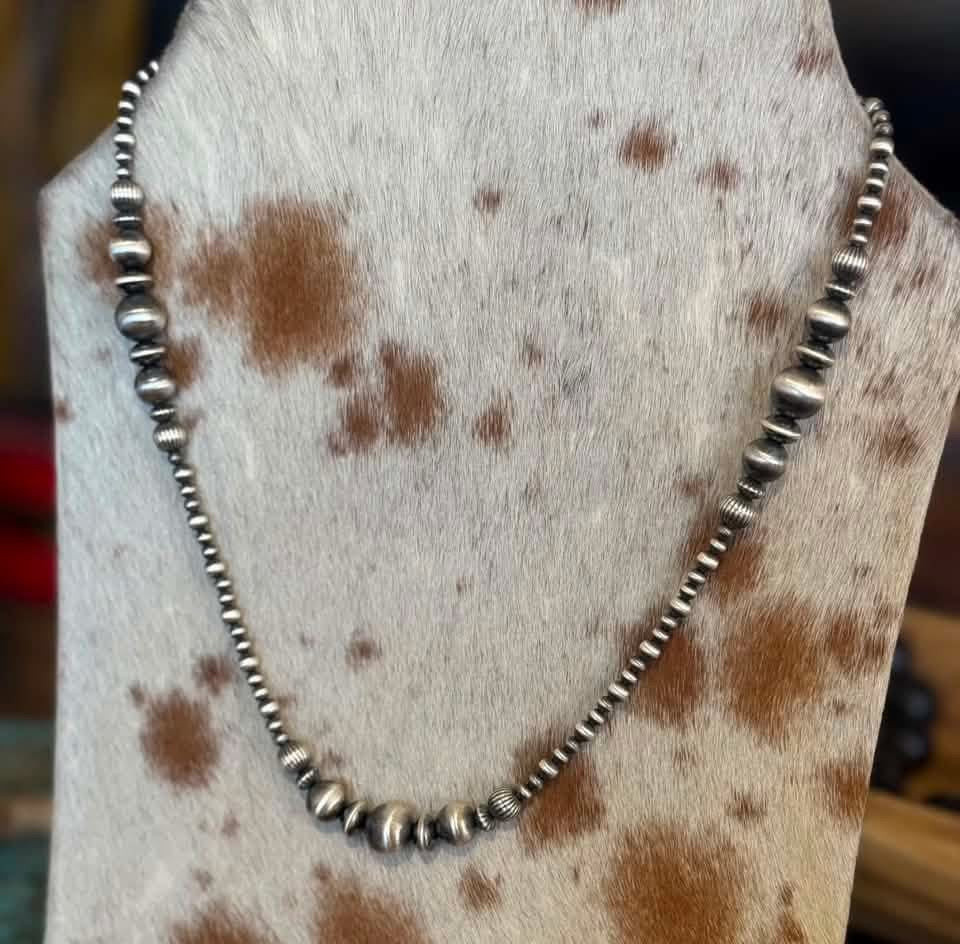 24 Inch Sterling Pearl Necklace
