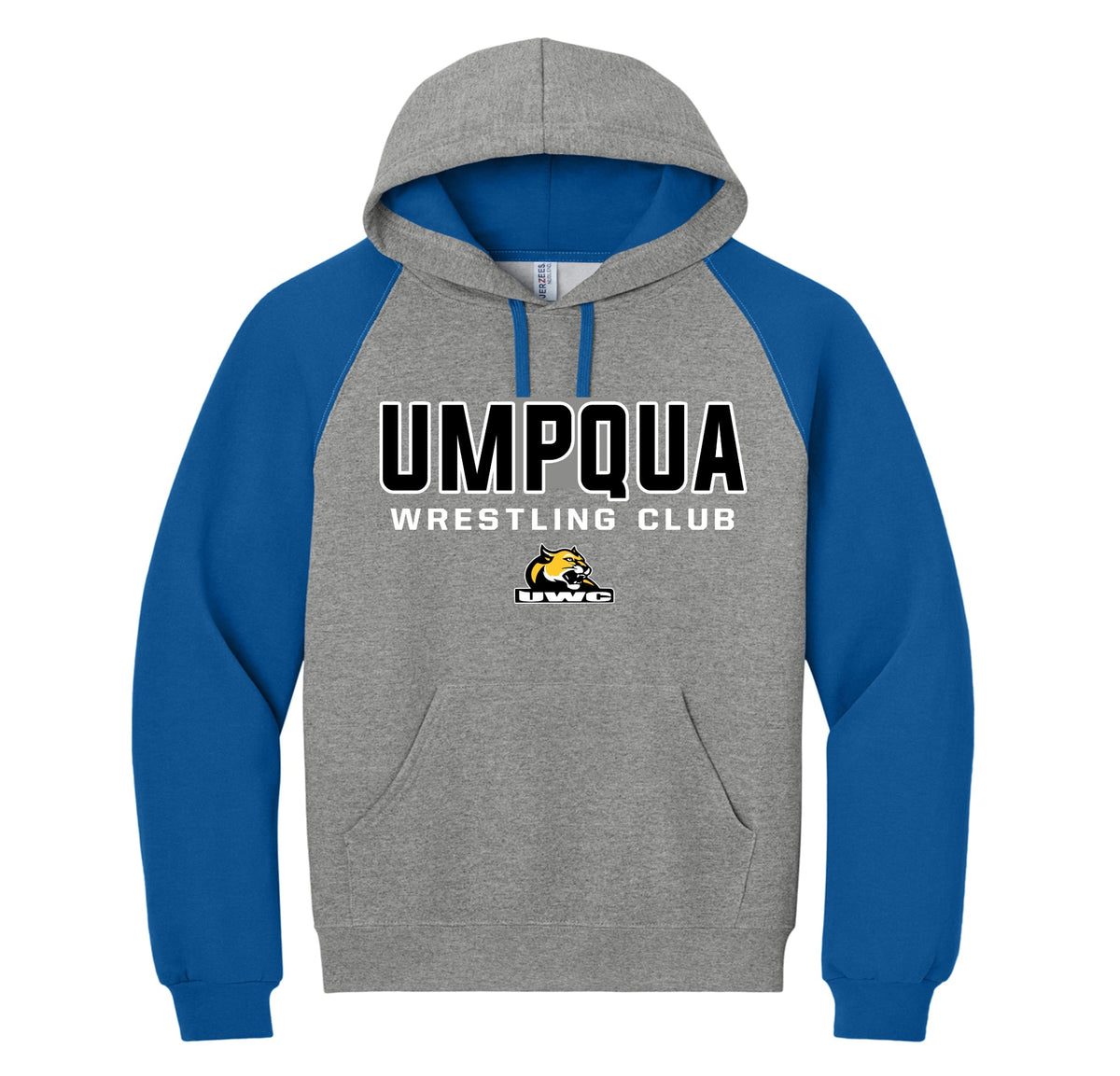 Umpqua Wrestling Club Gray/Royal Hoodie