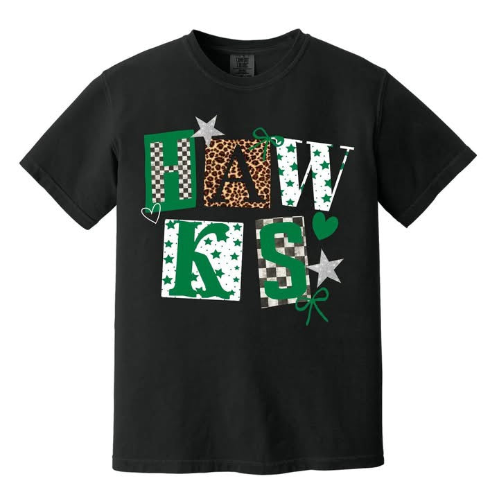 Hawks Leopard Mix Print Tee