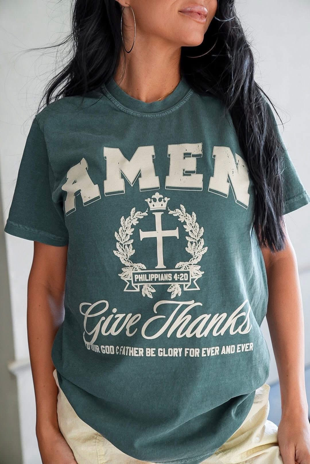 Amen Give Thanks Tee