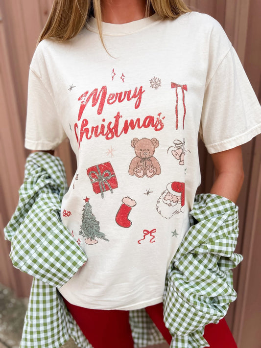 Merry Christmas Teddy Tee