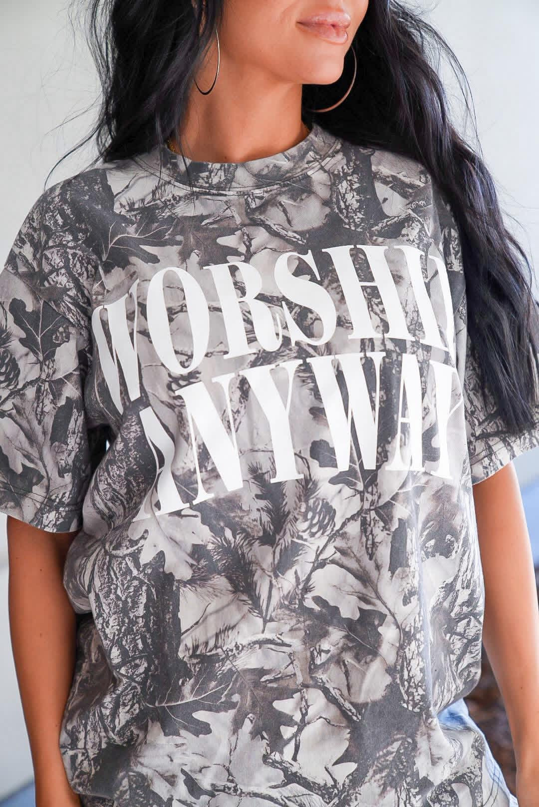 Worship Anyway Frost Camo Tee