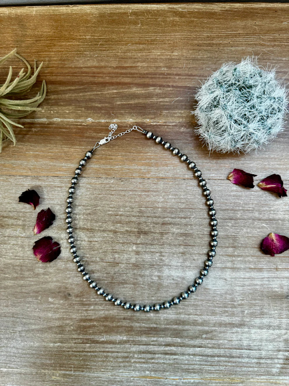 6mm & 3mm Sterling Silver Pearl Choker