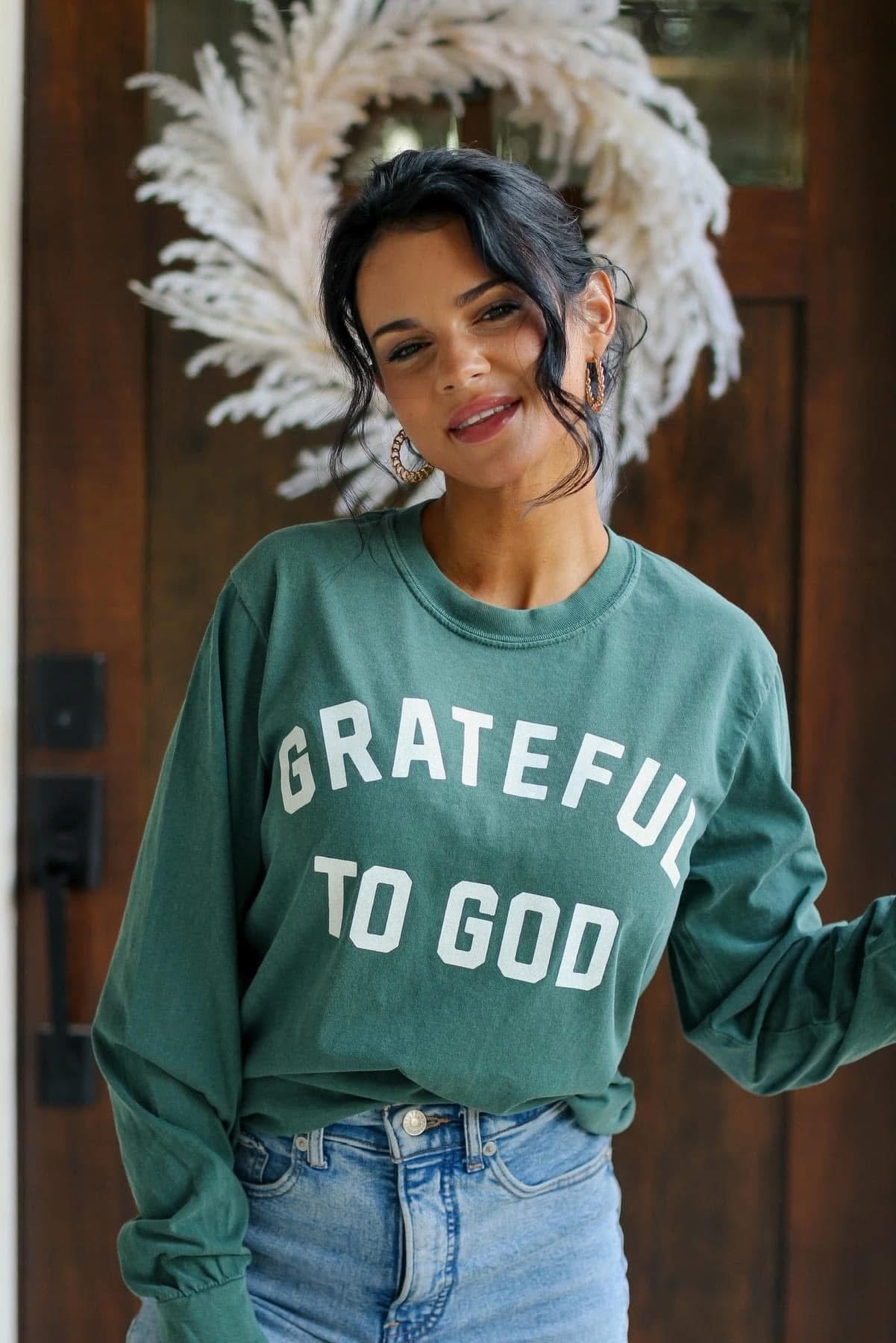 Grateful to God Long Sleeve Tee