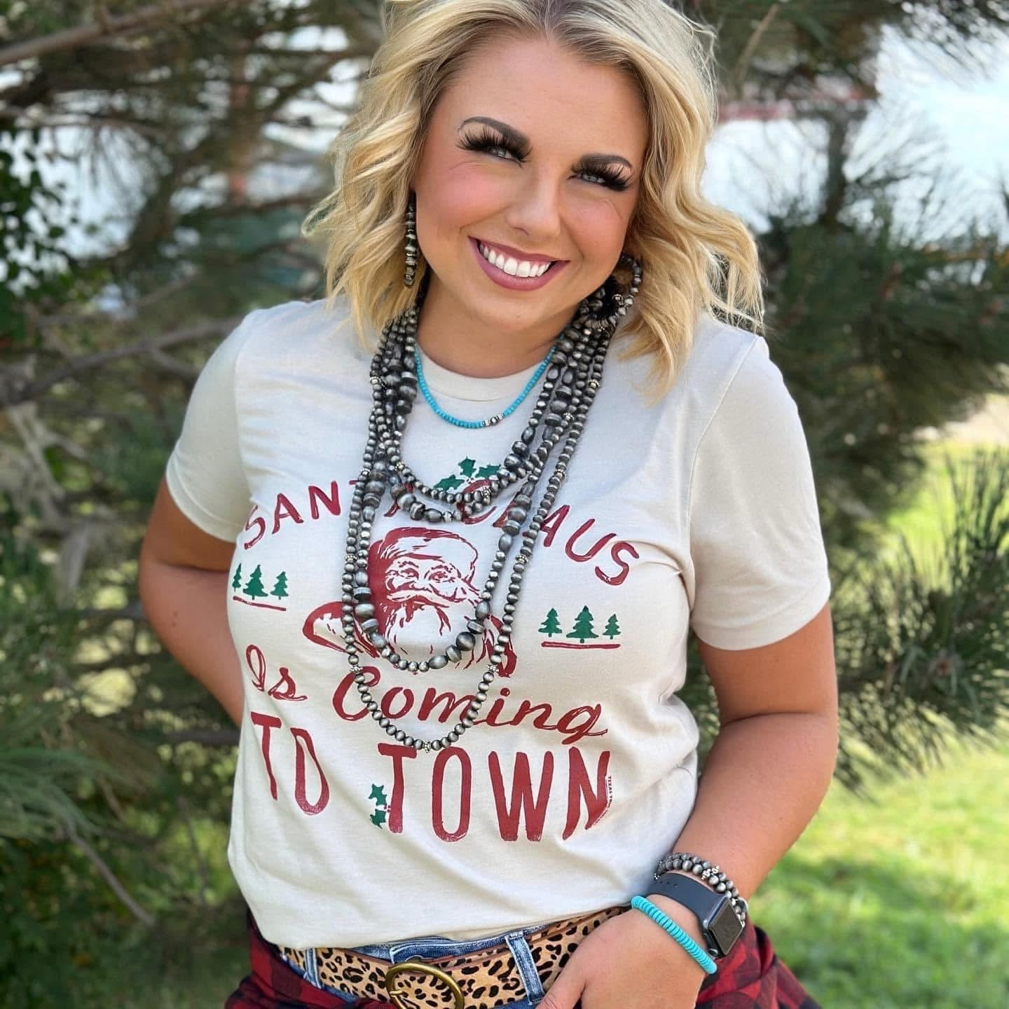 Santa Clause is Coming to Town Tee