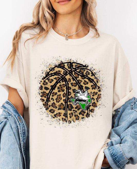 Hawks Leopard Basketball Tee